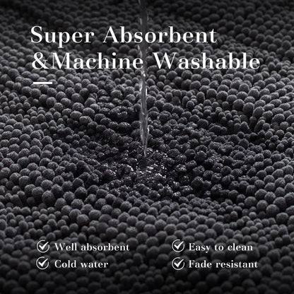 Kasentex Non-Sip Bathroom Rug Absorbent Bathroom Rug