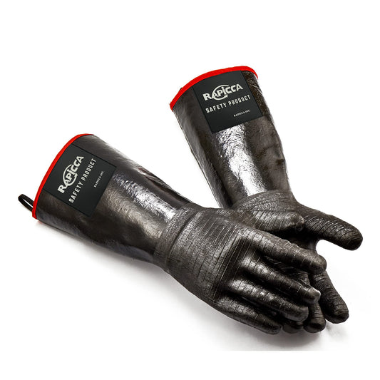 Heat Resistant BBQ Grill Gloves: Oil Resistant Waterproof 14" Length 932°F -XL
