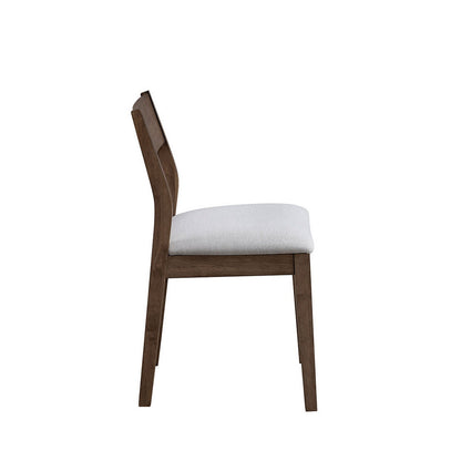 ACTU 59” Solid Wood Mid-Century Modern Dining Table Set for Small Spaces (Seats 4–6)