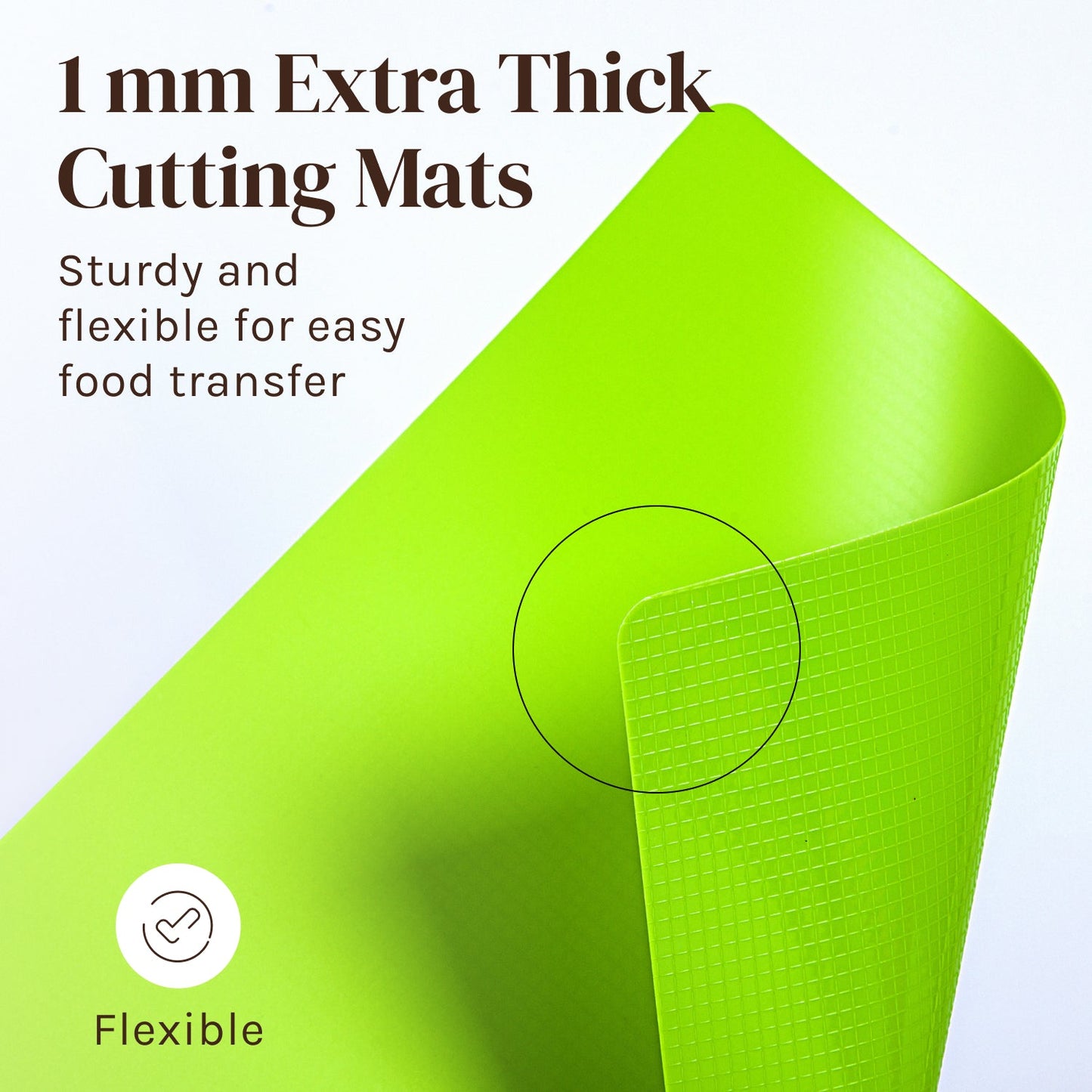 Flexible Cutting Board Mats with Food Icons