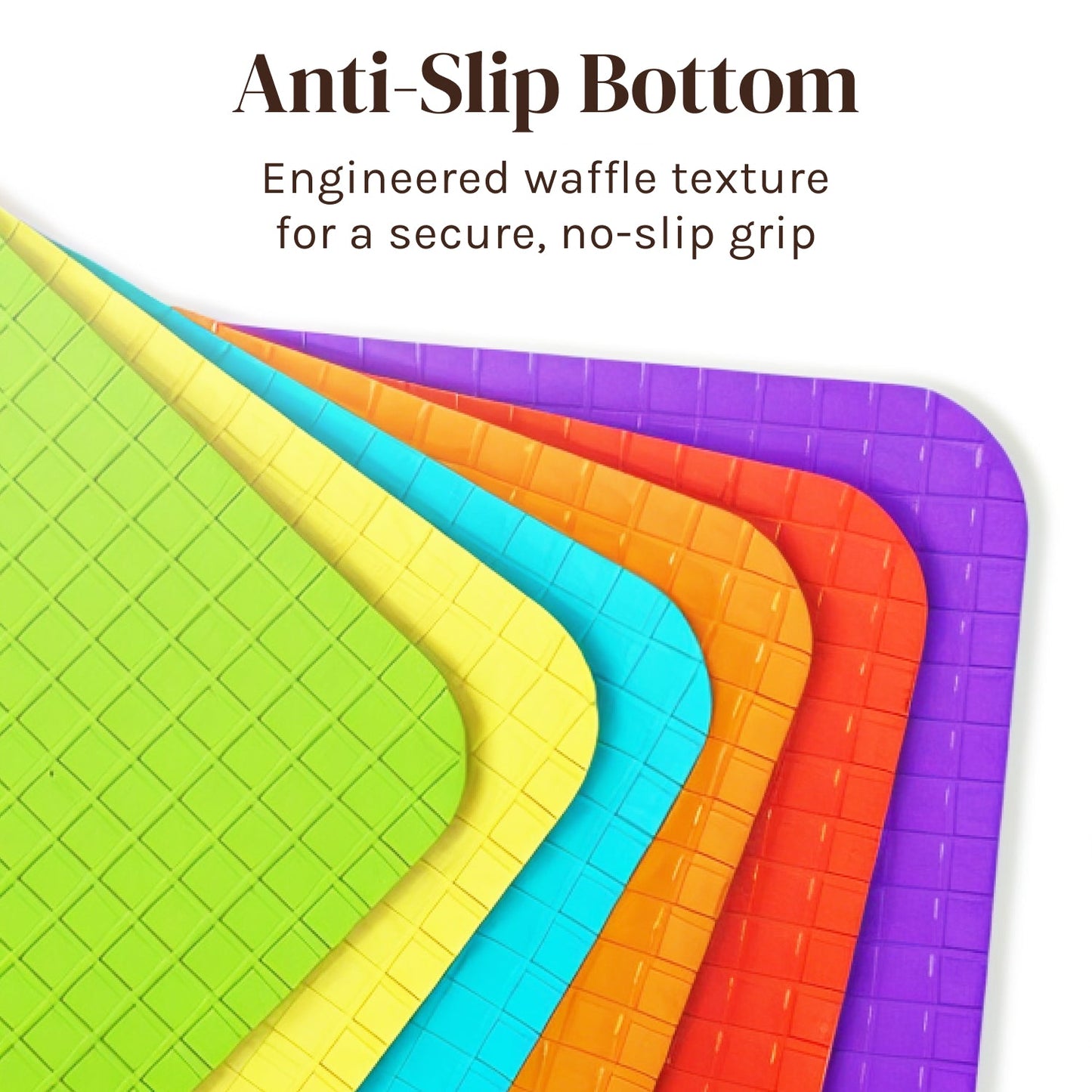 Flexible Cutting Board Mats with Food Icons