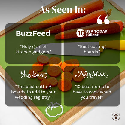 Flexible Cutting Board Mats with Food Icons