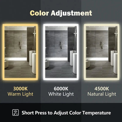 Hausvita Deluxe Edge Glow LED Bathroom Mirror
