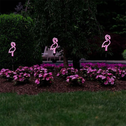 Flamingo Neon Lawn Light
