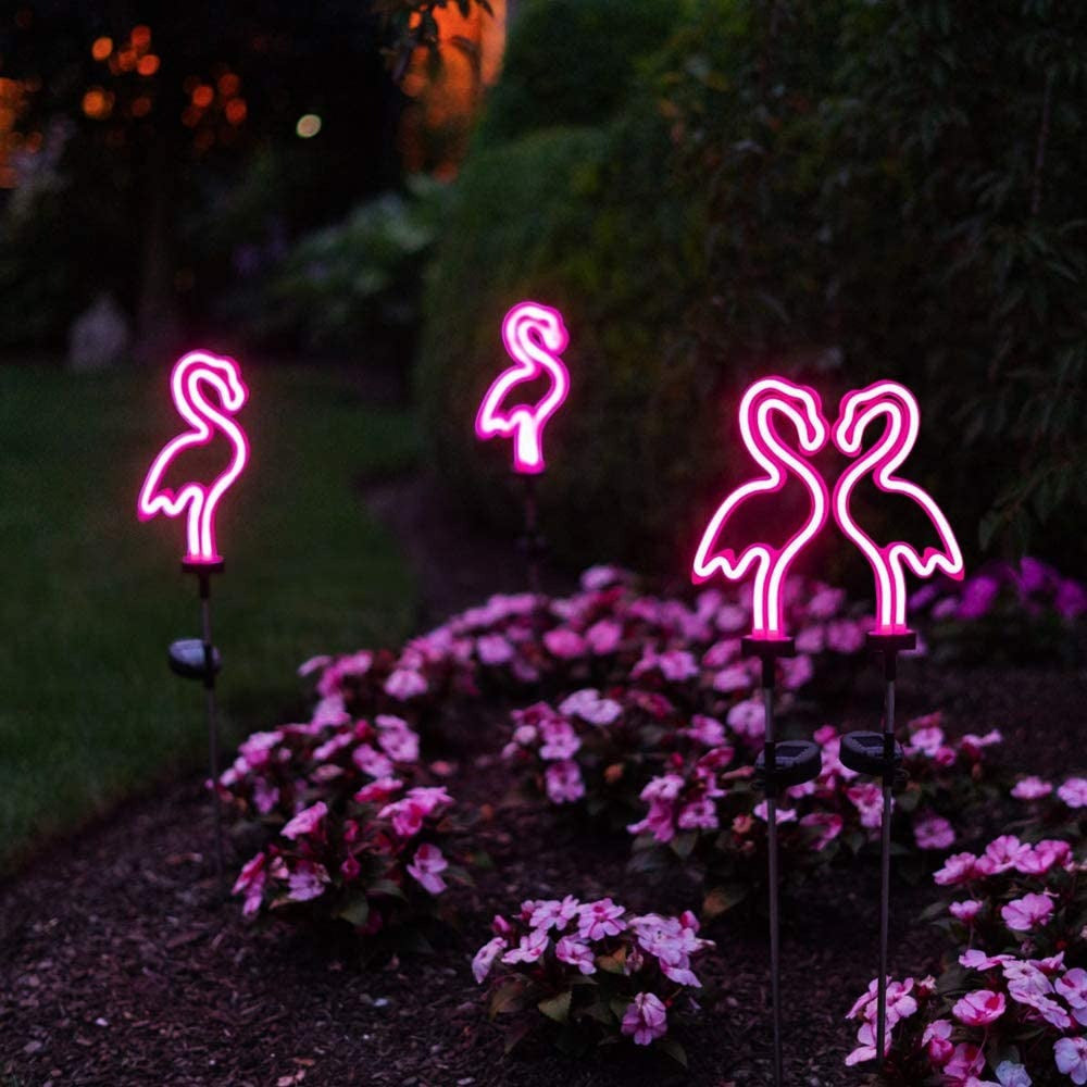 Flamingo Neon Lawn Light