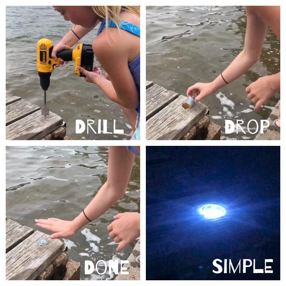 LED Dock & Deck Pods - Solar Powered Light Dots - PRE-ORDER
