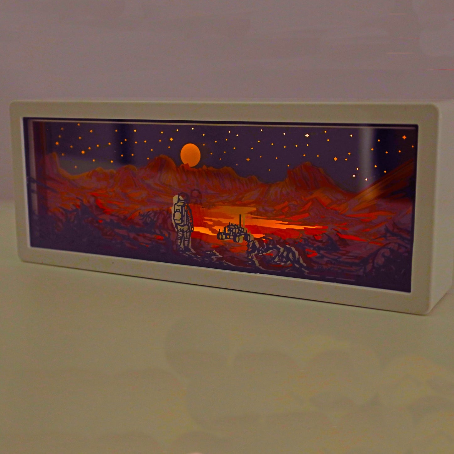 Walking on Mars 3D Paper Light