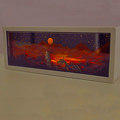 Walking on Mars 3D Paper Light
