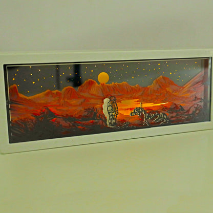 Walking on Mars 3D Paper Light