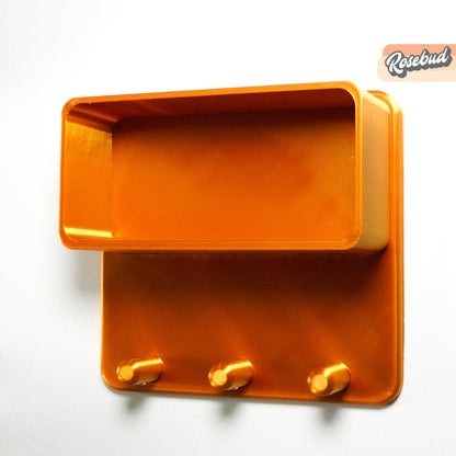 Floating Wall Shelf, Magnetic Key Holder