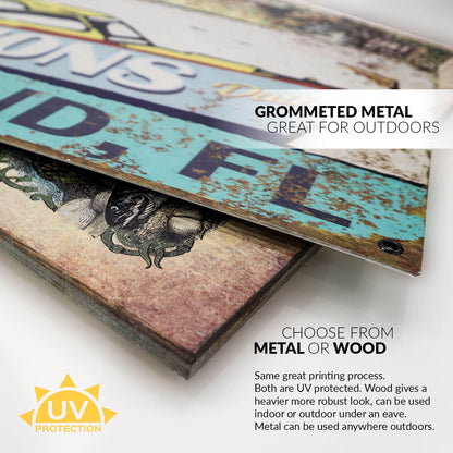 Ski Run Custom Signs: Black Diamond - Wall Decor
