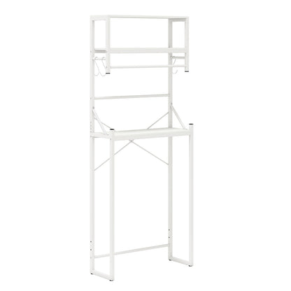 Over the Toilet Storage Rack 3-Tier Over Toilet Bathroom Organizer with Towel Holder-White