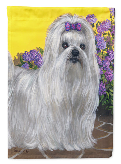 Maltese Patio Princess Garden Flag – Decorative Outdoor Yard Flag PPP3113GF