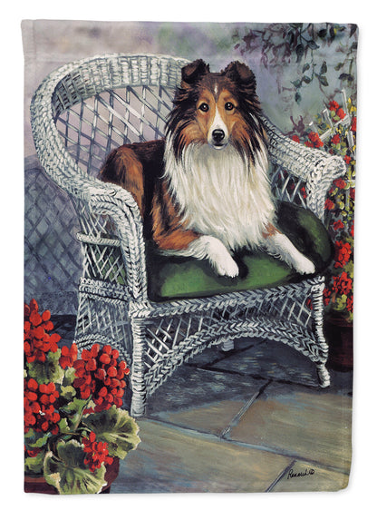Sheltie Patio Jewel Garden Flag – Decorative Outdoor Yard Flag PPP3187GF