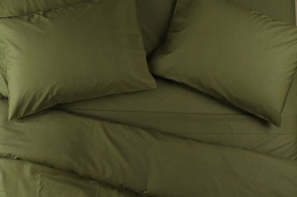 Crisp Percale Cotton Bed Sheets