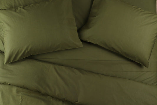Crisp Percale Cotton Bed Sheets