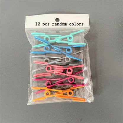 12pcs Durable Multi-Purpose Steel Clips for Sealing Food Bags | Kitchen & Dining Accessories