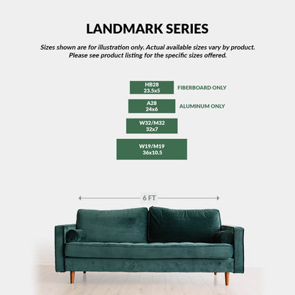 Landmark Arrow Custom Signs: Blue 2 - Wall Decor