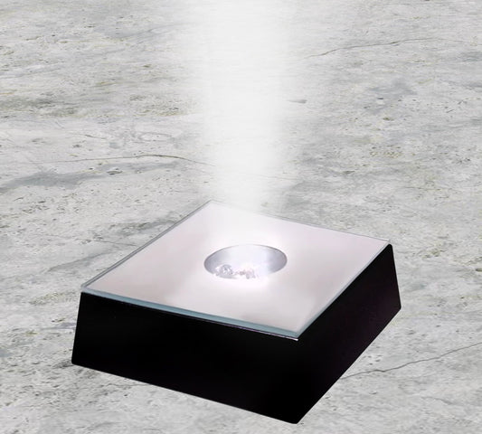 Square Light Base - Black Finish
