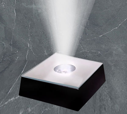 Square Light Base - Black Finish
