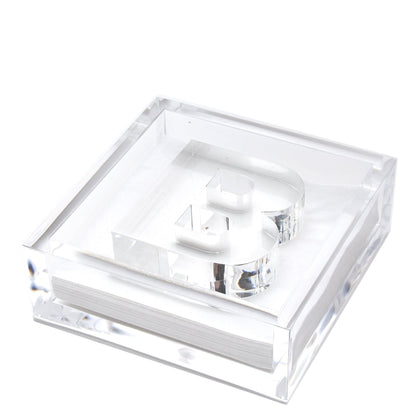 Initial Acrylic Cocktail Napkin Holder