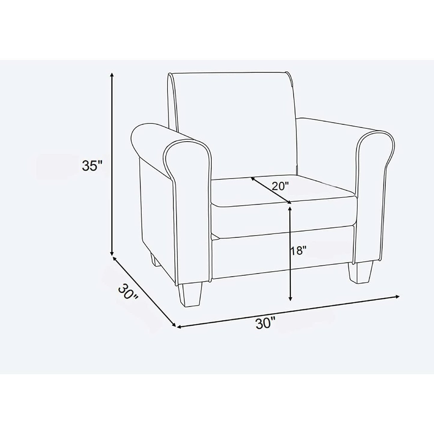 Black Accent Chair Modern Design For Living Room Furniture