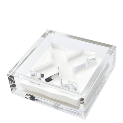 Initial Acrylic Cocktail Napkin Holder