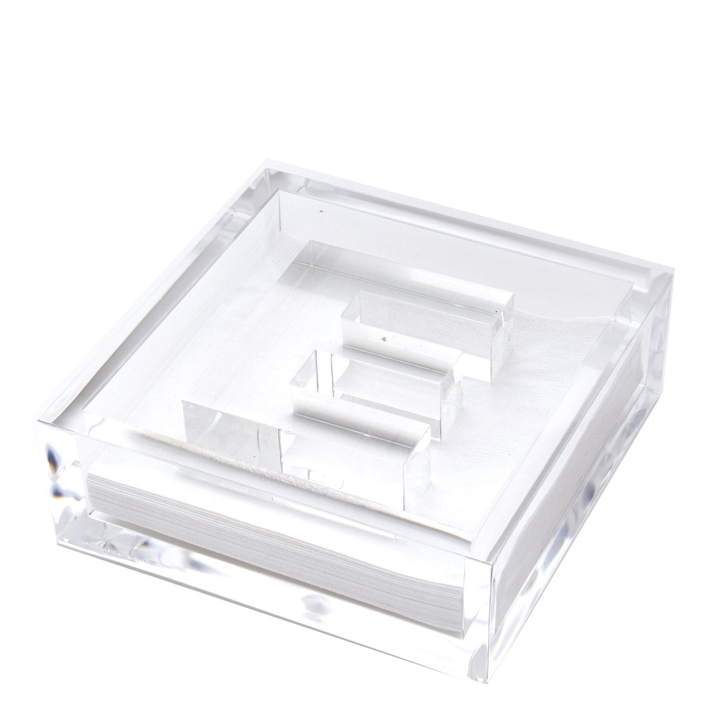 Initial Acrylic Cocktail Napkin Holder