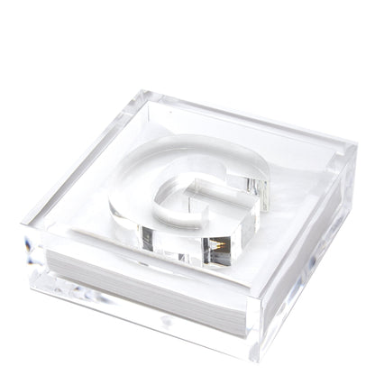 Initial Acrylic Cocktail Napkin Holder