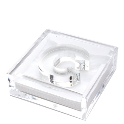 Initial Acrylic Cocktail Napkin Holder