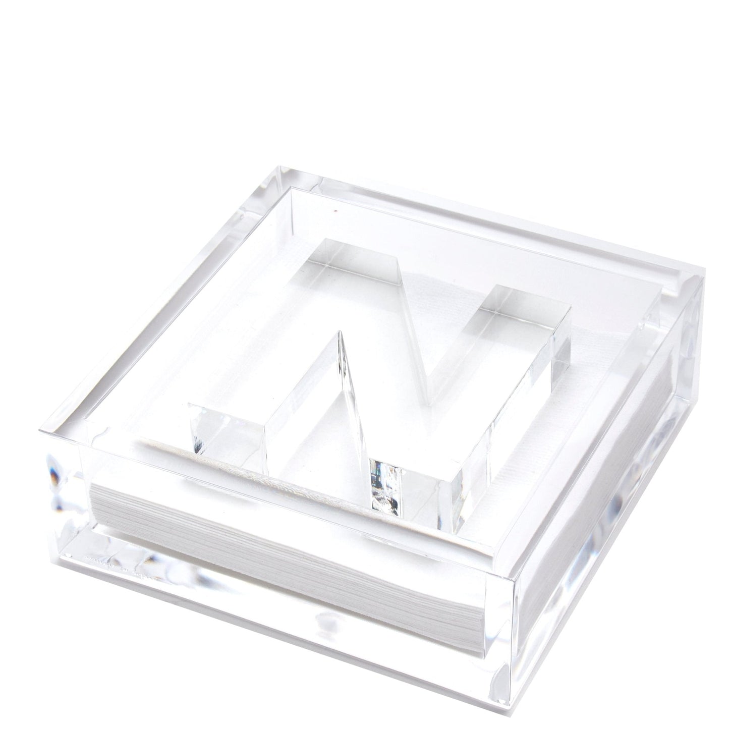 Initial Acrylic Cocktail Napkin Holder