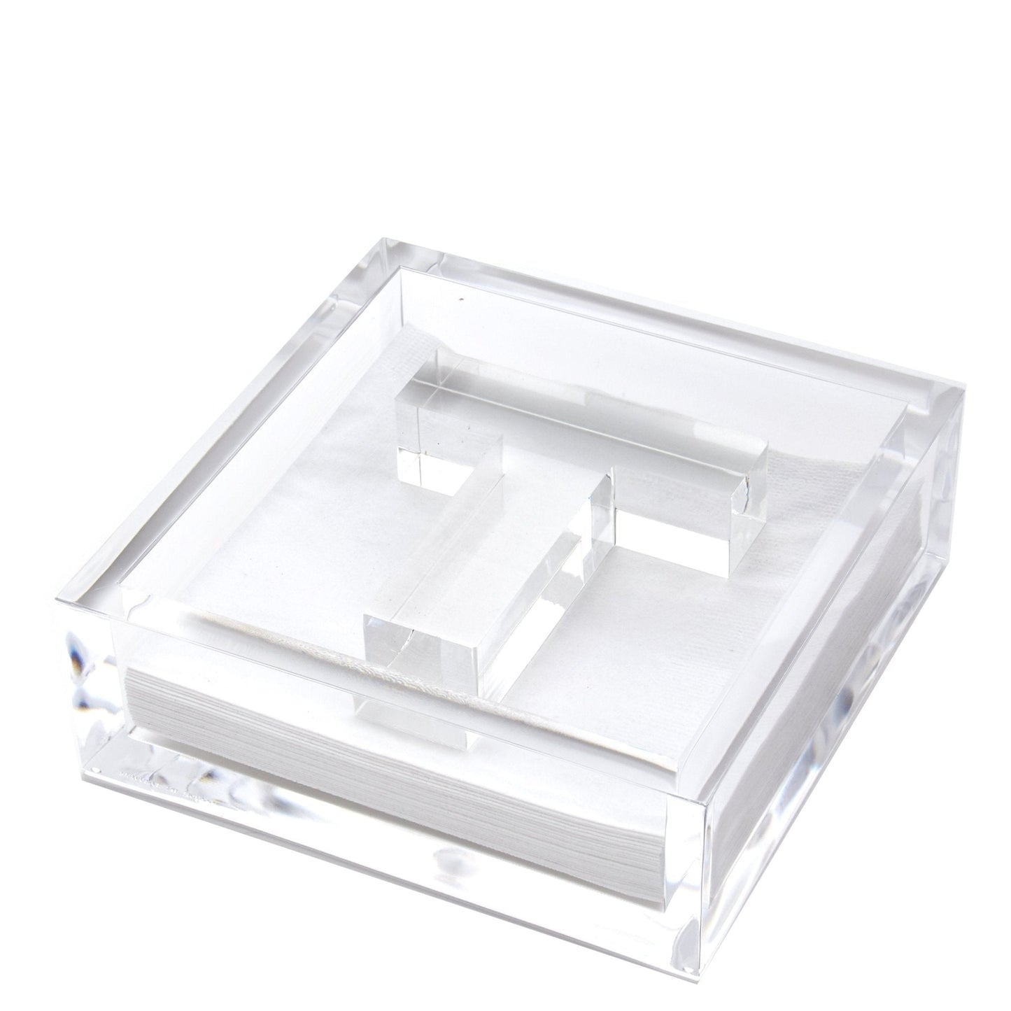 Initial Acrylic Cocktail Napkin Holder