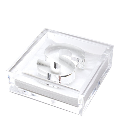 Initial Acrylic Cocktail Napkin Holder