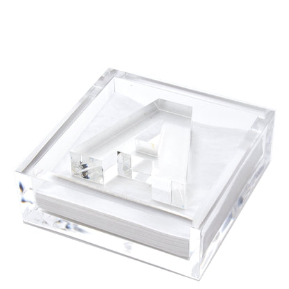Initial Acrylic Cocktail Napkin Holder