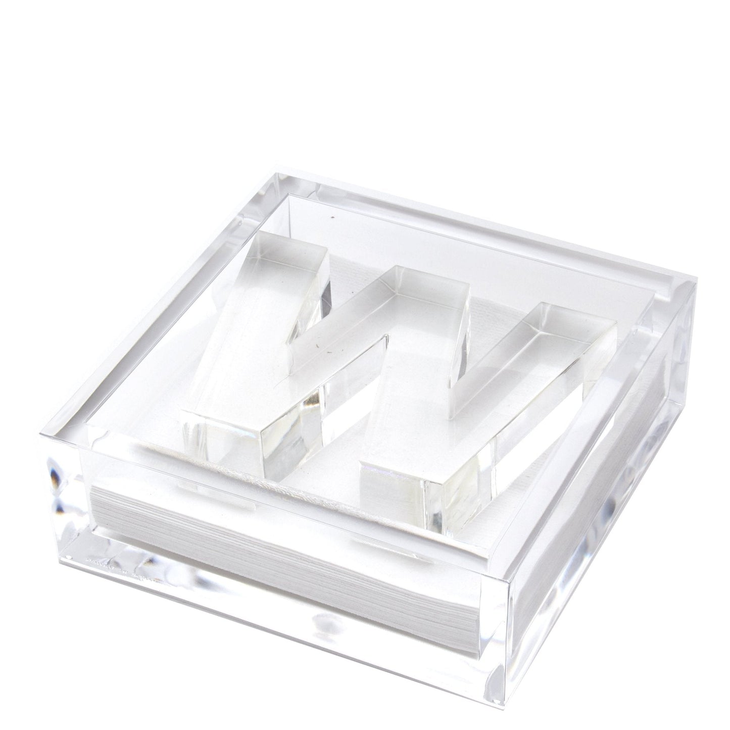 Initial Acrylic Cocktail Napkin Holder