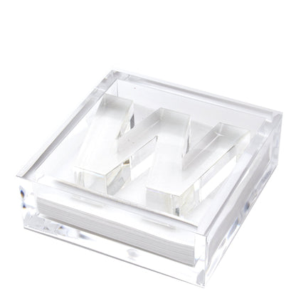 Initial Acrylic Cocktail Napkin Holder