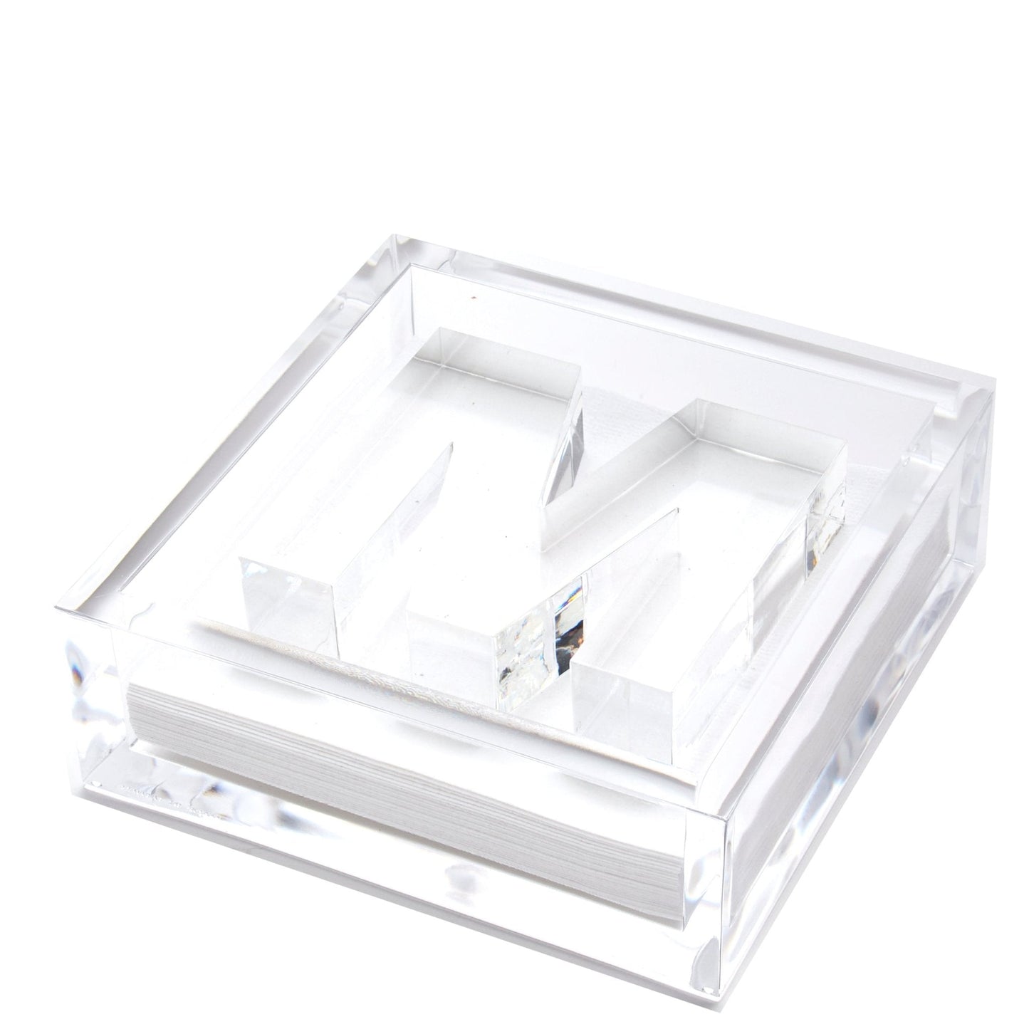 Initial Acrylic Cocktail Napkin Holder