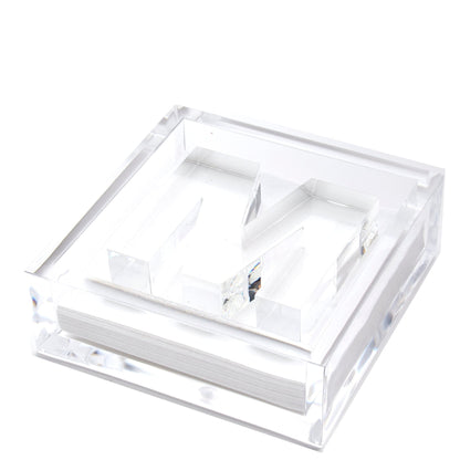 Initial Acrylic Cocktail Napkin Holder