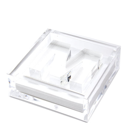 Initial Acrylic Cocktail Napkin Holder