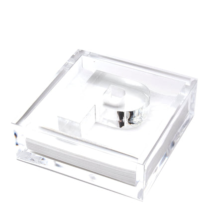 Initial Acrylic Cocktail Napkin Holder