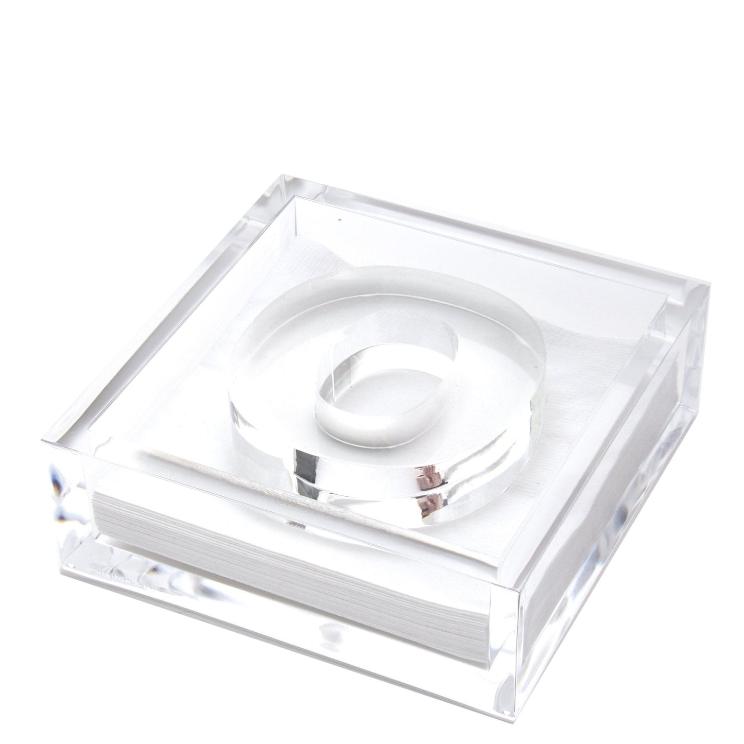 Initial Acrylic Cocktail Napkin Holder