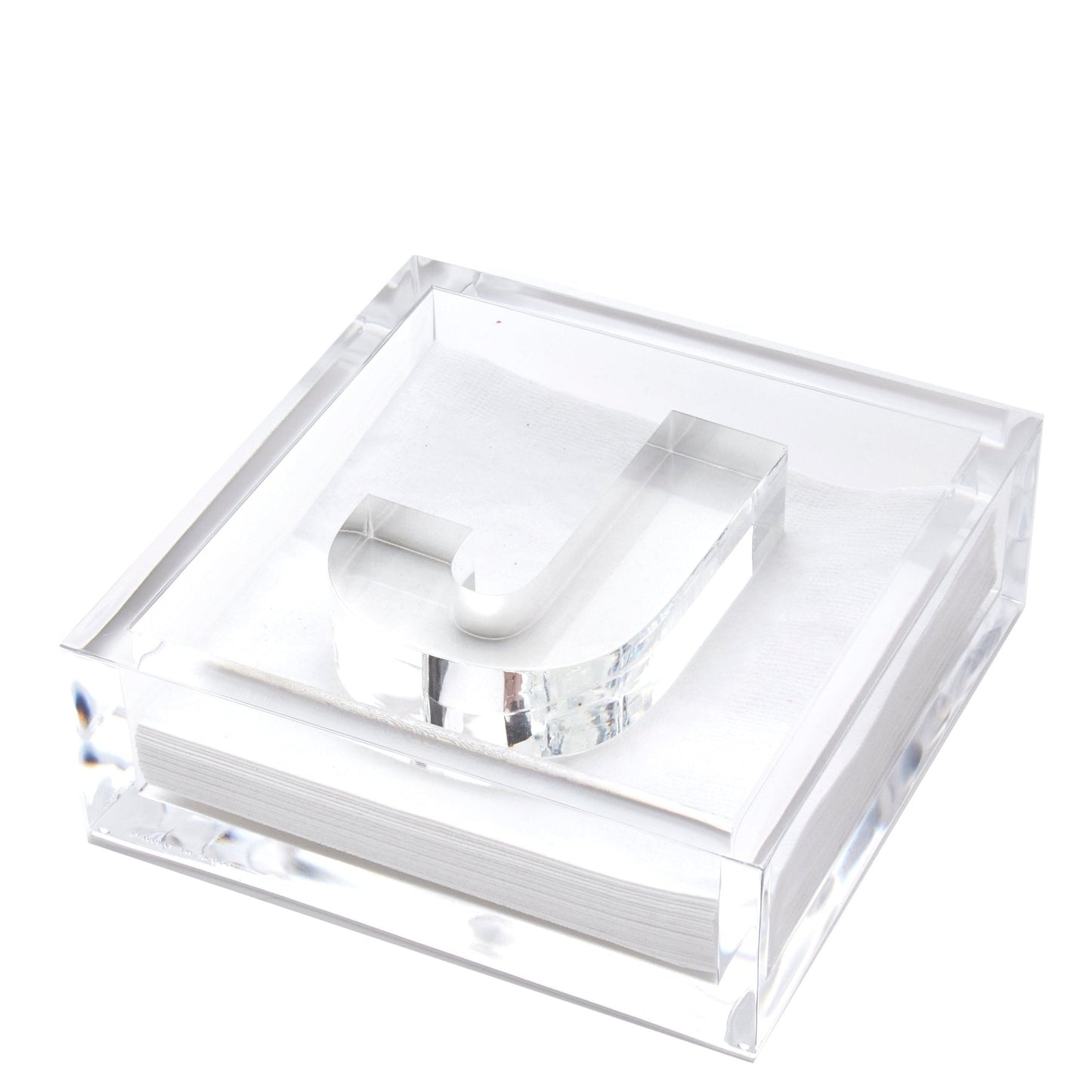 Initial Acrylic Cocktail Napkin Holder