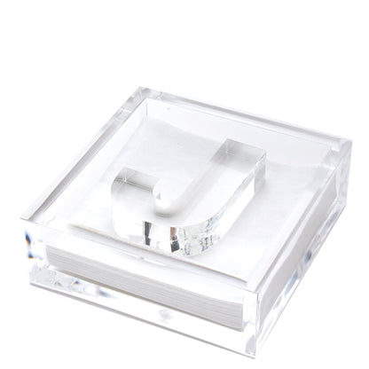 Initial Acrylic Cocktail Napkin Holder