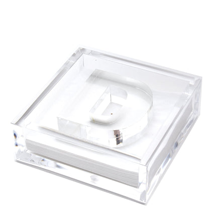 Initial Acrylic Cocktail Napkin Holder