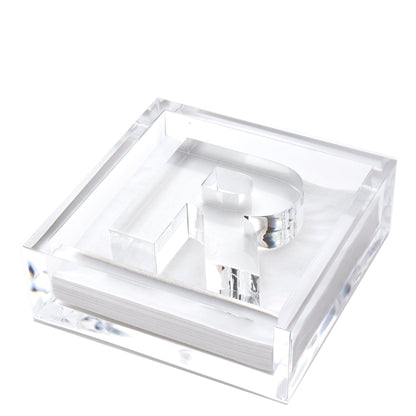 Initial Acrylic Cocktail Napkin Holder