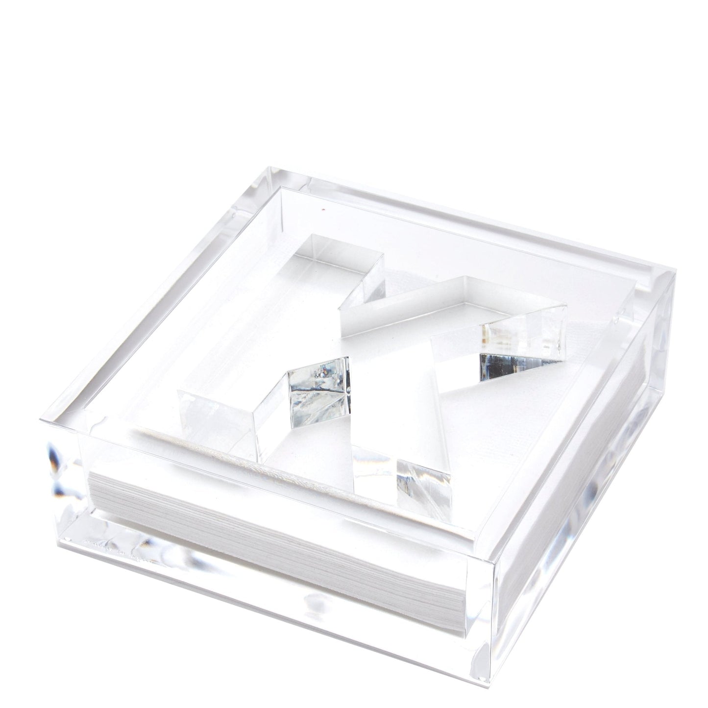 Initial Acrylic Cocktail Napkin Holder