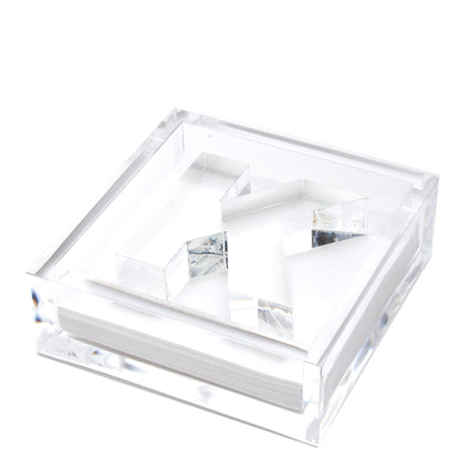 Initial Acrylic Cocktail Napkin Holder