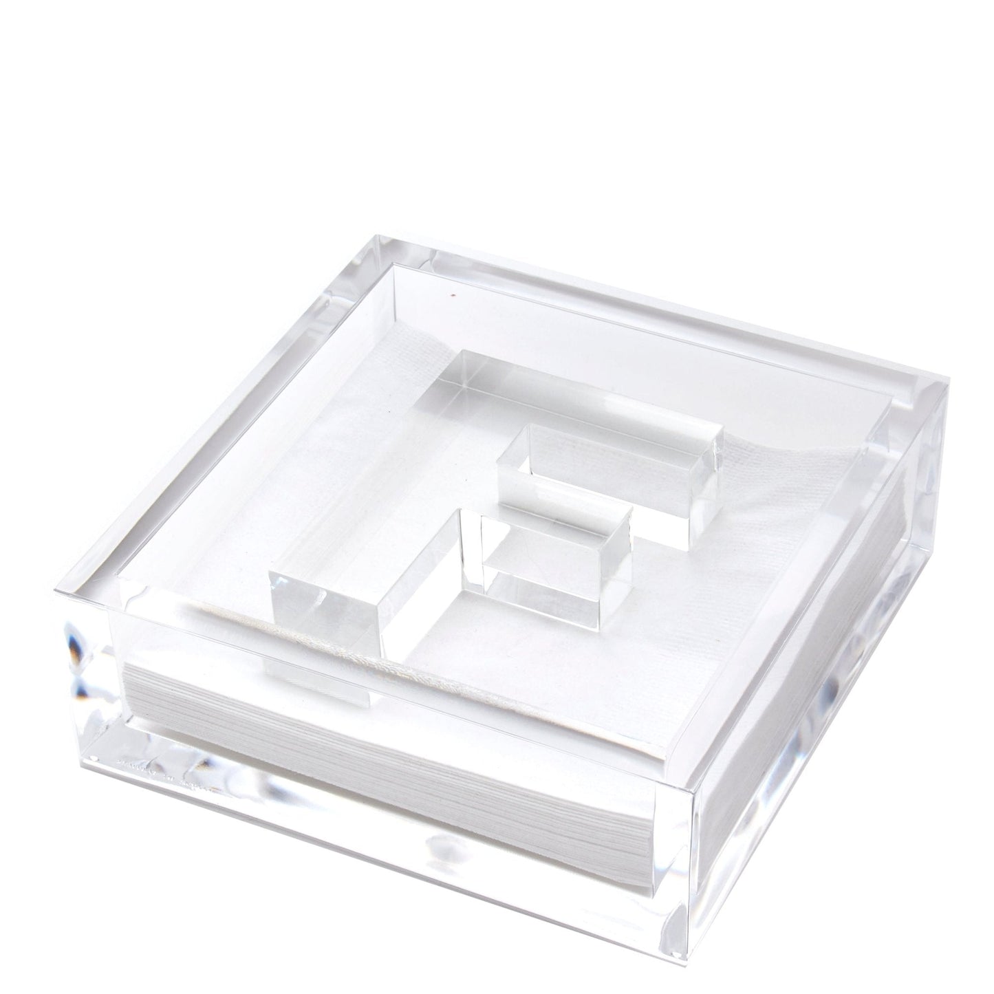 Initial Acrylic Cocktail Napkin Holder