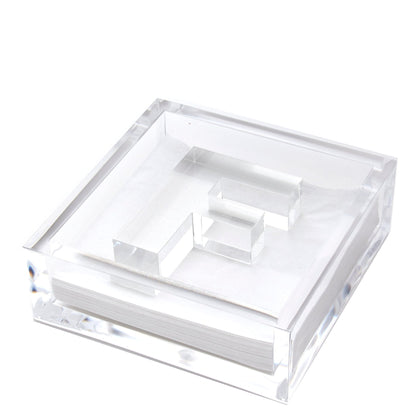Initial Acrylic Cocktail Napkin Holder