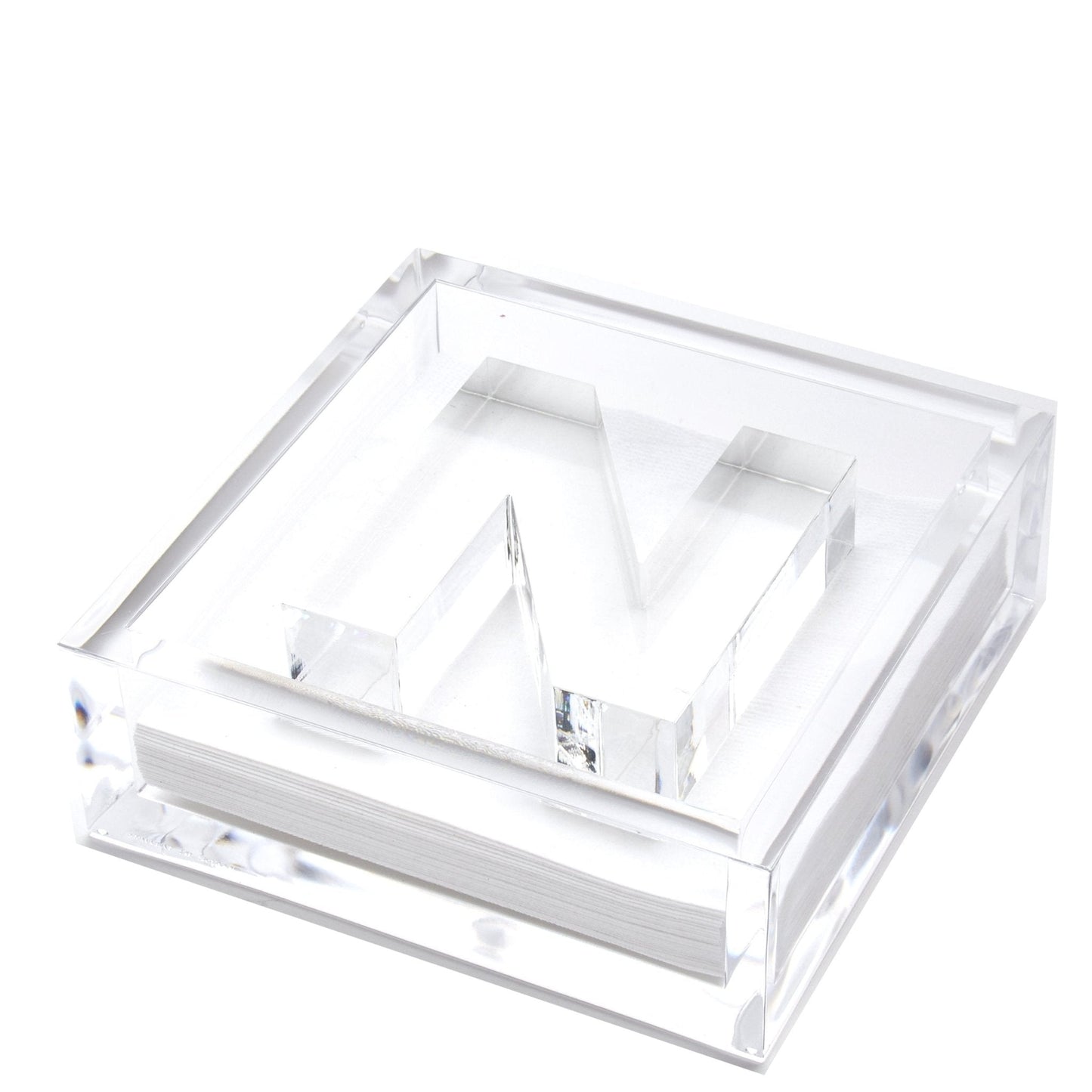 Initial Acrylic Cocktail Napkin Holder